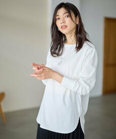 【SALE／20%OFF】ANY シャツテールロングスリーブTシャツ エニィ トップス カットソー・Tシャツ ブラック ホワイト