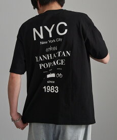 【SALE／30%OFF】Manhattan Portage Manhattan Portage/別注 ニューヨークシティストリートカルチャーTシャツ カセットチャート トップス カットソー・Tシャツ ブラック グレー ホワイト【送料無料】