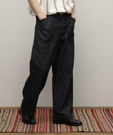 Schott JAPAN NEP DENIM BAKER PANTS/ジャパン ネップデニム ベイカー パンツ ショット パンツ ジーンズ・デニムパンツ ブルー ブラック【送料無料】