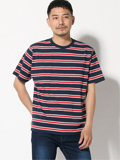 Beams Men Beams Plus トリコロール ボーダーポケットtシャツ Rakuten Fashion 楽天ファッション 旧楽天ブランドアベニュー At26