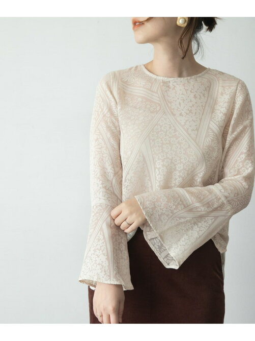 Urban Research Rosso オパールプリントベルスリーブブラウス Rakuten Fashion 楽天ファッション 旧楽天ブランドアベニュー Bq46