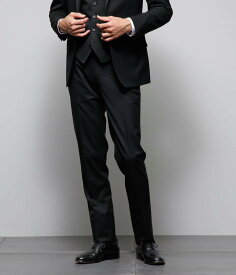 【SALE／80%OFF】NEWYORKER MEN 【撥水・ストレッチ】テトロンウール 無地 ギャバ スリムフィットスラックス(セットアップ対応) ニューヨーカー パンツ スラックス・ドレスパンツ ブラック ネイビー【送料無料】