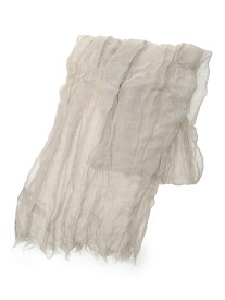 【SALE／50%OFF】Samansa Mos2 【UVカット】麻綿シワ加工ストール サマンサモスモス ファッション雑貨 マフラー・ストール・ネックウォーマー ベージュ グリーン パープル