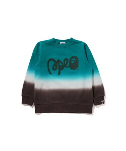 �ySALE�^30%OFF�zA BATHING APE PIRATE STORE GRADATION BAPE CREWNECK SWEATSHIRT �A �x�C�V���O �G�C�v �p�C���[�c�X�g�A �g�b�v�X �X�E�F�b�g�E�g���[�i�[ ���b�h �O���[���y���������z