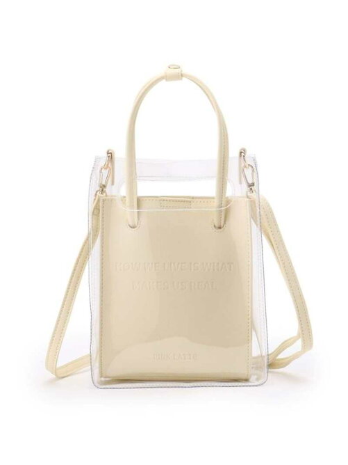 Pink Latte ニコラ掲載 ビニールin合皮バッグ Rakuten Fashion 楽天ファッション 旧楽天ブランドアベニュー Cc7690