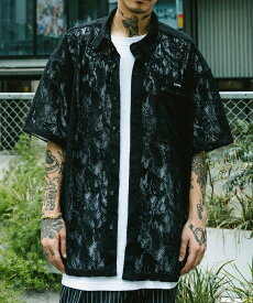 Subciety LACE SHIRT サブサエティ トップス シャツ・ブラウス ブラック グレー【送料無料】