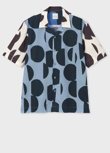 �ySALE�^20%OFF�zPaul Smith Cut Up Dots �I�[�v���J���[�V���c �|�[���E�X�~�X �g�b�v�X �V���c�E�u���E�X �u���[�y���������z