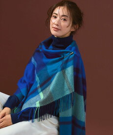 23区 【LEE10月号掲載】カシミヤ チェック ストール ニジュウサンク ファッション雑貨 マフラー・ストール・ネックウォーマー イエロー レッド ピンク ベージュ グリーン ブルー【送料無料】
