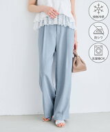 VIS 【新色追加】美easyリネンライクワイドパンツ/イージーケア・接触冷感・セットアップ対応 ビス パン…