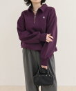 FR刺しゅう衿付きハーフZIPスウェットプルオーバー