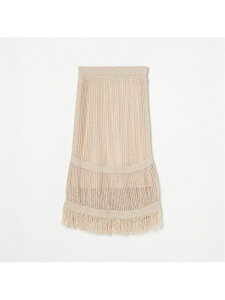 �ySALE�^60%OFF�zHELIOPOLE LINEN TAPE TIERED SKIRT �G���I�|�[�� �X�J�[�g ���̑��̃X�J�[�g �u���b�N �x�[�W���y���������z