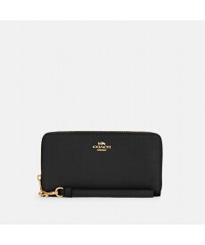【SALE／62%OFF】COACH OUTLET 【公式】ロング ジップ アラウンド ウォレット コーチ　アウトレット 財布・ポーチ・ケース 財布 ブラック【送料無料】