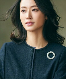 23区 【VERY3月号掲載】パールリング ブローチ ニジュウサンク アクセサリー・腕時計 ブローチ・コサージュ・バッジ シルバー【送料無料】