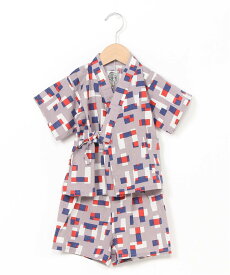 【SALE／50%OFF】OCEAN&GROUND OCEAN&GROUND/(K)BOY'S甚平スーツ オーシャンアンドグラウンド 着物・浴衣・和装小物 浴衣 グレー グリーン