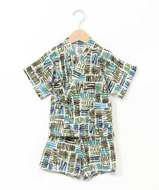 【SALE／50%OFF】OCEAN&GROUND OCEAN&GROUND/(K)BOY'S甚平スーツ オーシャンアンドグラウンド 着物・浴衣・和装小物 浴衣 グレー グリーン