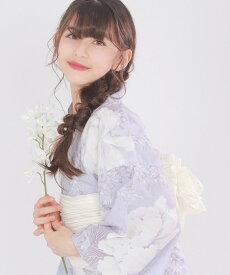 【SALE／5%OFF】KYOETSU 浴衣 女の子 子供 2点セット( 浴衣 + 帯 ) レトロC キョウエツ 着物・浴衣・和装小物 浴衣【送料無料】