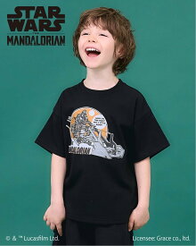 b・ROOM 【STAR WARS】【防汚・吸水速乾・UV】【カイテキ天竺】アソートグラフィックTシャツ ナルミヤオンライン トップス カットソー・Tシャツ ホワイト グレー