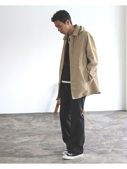 Traditional Weatherwear × BEAMS / 別注 DERBY HOOD ステンカラーコート