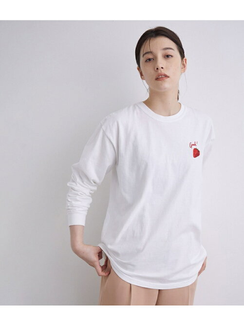 Rope Lisa Says Gah ワンポイント刺繍ロングスリーブ Tシャツ Rakuten Fashion 楽天ファッション 旧楽天ブランドアベニュー Cb5692