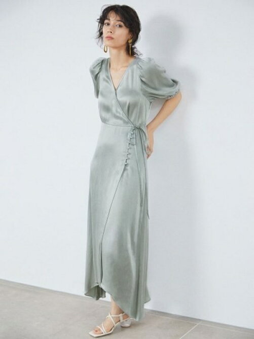 Fray I D Ipekerサテンアシメヘムワンピース Rakuten Fashion 楽天ファッション 旧楽天ブランドアベニュー Ce3692