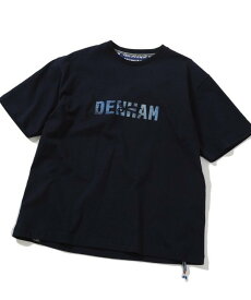 MEN'S BIGI 【DENHAM/デンハム】30 /2 天竺ロゴTシャツ メンズ ビギ トップス カットソー・Tシャツ ホワイト ネイビー【送料無料】