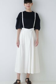 human woman ◆ドビーオックス吊り付きスカート ヒューマン ウーマン スカート その他のスカート ホワイト【送料無料】