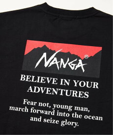 JOURNAL STANDARD relume 【NANGA x relume】別注 BELIEVE IN YOUR ADVETURES プリントT ジャーナル スタンダード レリューム トップス カットソー・Tシャツ ブラック【送料無料】