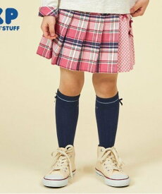 【SALE／50%OFF】KP KP チェックプリーツリボン付きスカパン(90~160) ナルミヤオンライン パンツ その他のパンツ ピンク ネイビー【送料無料】