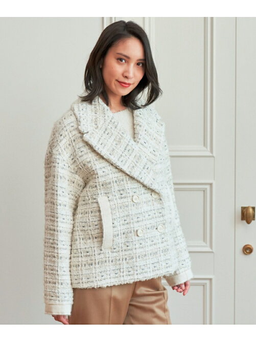 Anayi ホワイトラメツイードpコート Rakuten Fashion 楽天ファッション 旧楽天ブランドアベニュー Cw6693