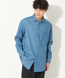 【SALE／20%OFF】a.v.v ワイドシルエットデニムシャツ アー・ヴェ・ヴェ トップス シャツ・ブラウス ブルー ネイビー【送料無料】