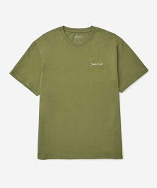 Saturdays NYC Script Standard Ss Tee サタデーズ　ニューヨークシティ トップス カットソー・Tシャツ カーキ パープル【送料無料】