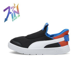 PUMA �L�b�Y �R�[�g�t���b�N�X V3 �C�[�Y�C�� �X�j�[�J�[ 17-21cm Courtflex v3 SLIPTECH PS �v�[�} �V���[�Y�E�C �X�j�[�J�[ �u���b�N�y���������z