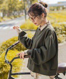 【SALE／50%OFF】VICKY 裏起毛プルオーパー≪洗濯機で洗える≫ ビッキー トップス カットソー・Tシャツ カーキグリーン ブラック グレー ネイビー