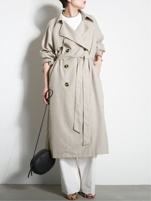 Coca リネン風トレンチコート Rakuten Fashion 楽天ファッション 旧楽天ブランドアベニュー An7694 Coca リネン風トレンチコート Rakuten Fashion 楽天ファッション 旧楽天ブランドアベニュー An7694