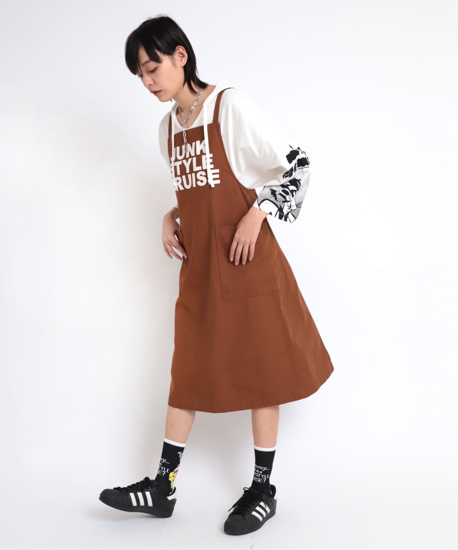 RNA｜D1584 エプロンワンピース | Rakuten Fashion(楽天ファッション