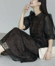 シアースリーブレース結婚式パーティードレス