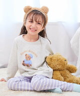 devirock 綿100% デビラボ ROOM ガールズ長袖パジャマ 子供服 キッズ 女の子 部屋着 26AW デビロック イ…