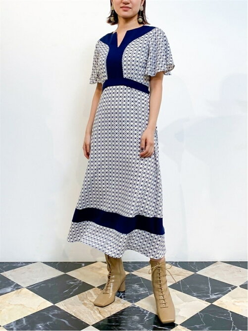 Lily Brown 江戸切子柄ワンピース Rakuten Fashion 楽天ファッション 旧楽天ブランドアベニュー Bk1695