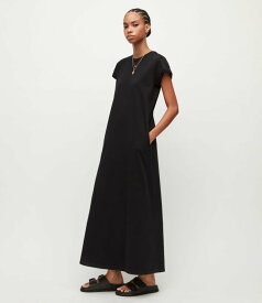 ALLSAINTS (W)ANNA MAXI DRESS オールセインツ ワンピース・ドレス ドレス ブラック ホワイト【送料無料】