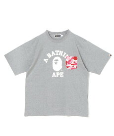 A BATHING APE ABC CAMO COLLEGE POCKET RELAXED TEE M ア ベイシング エイプ トップス カットソー・Tシャツ ブラック グレー ネイビー【送料無料】