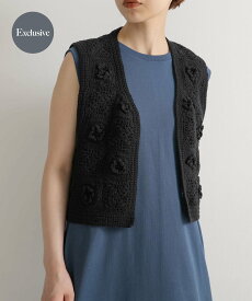 URBAN RESEARCH DOORS 『別注』KHWOPA*DOORS VEST アーバンリサーチドアーズ トップス ベスト・ジレ ブラック ホワイト【送料無料】