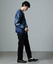 アート柄ニットカーディガン