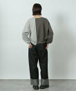 リメイク風ロゴ裏毛プルオーバー