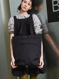emmi 【ONLINE限定】eco 撥水 3wayトートバックパック エミ バッグ その他のバッグ ブラック ベージュ【送料無料】
