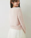 【アンサンブル可・極上の肌触り】へアリーフェザークルーネックカーディガン