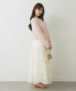 【アンサンブル可・極上の肌触り】へアリーフェザークルーネックカーディガン
