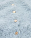 【アンサンブル可・極上の肌触り】へアリーフェザークルーネックカーディガン