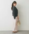 【アンサンブル可・極上の肌触り】へアリーフェザークルーネックカーディガン