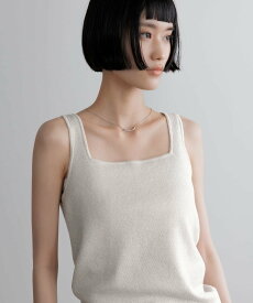 LOWRYS FARM ソウバリスクエアタンクトップ ローリーズファーム トップス その他のトップス ブラック シルバー レッド ホワイト ブラウン