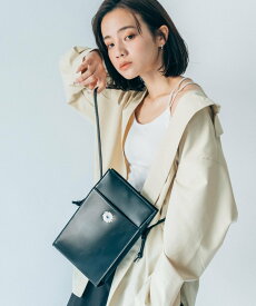 【SALE／68%OFF】Rename フラワー ロゴ刺繍 ショルダーバッグ フェイクレザー メンズ レディース デバイス バッグ ショルダーバッグ ブラック